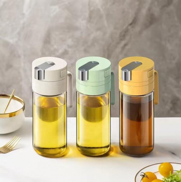 550ML KITCHEN GLASS VINEGAR BOTTLE